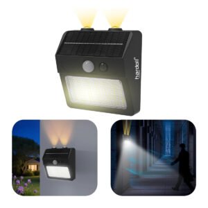 NovusTech Solar Wall Lights Outdoor – Motion Sensor