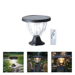 NovusTech Solar Gate Light 72 LED – Outdoor Garden Pillar Lamp with LiFePO4 Battery
