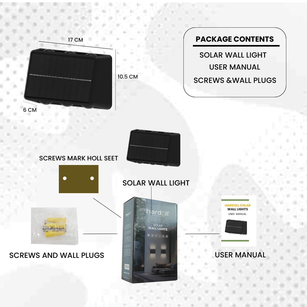 NovusTech 6 LED Solar Wall Lights – Outdoor Waterproof - Image 6