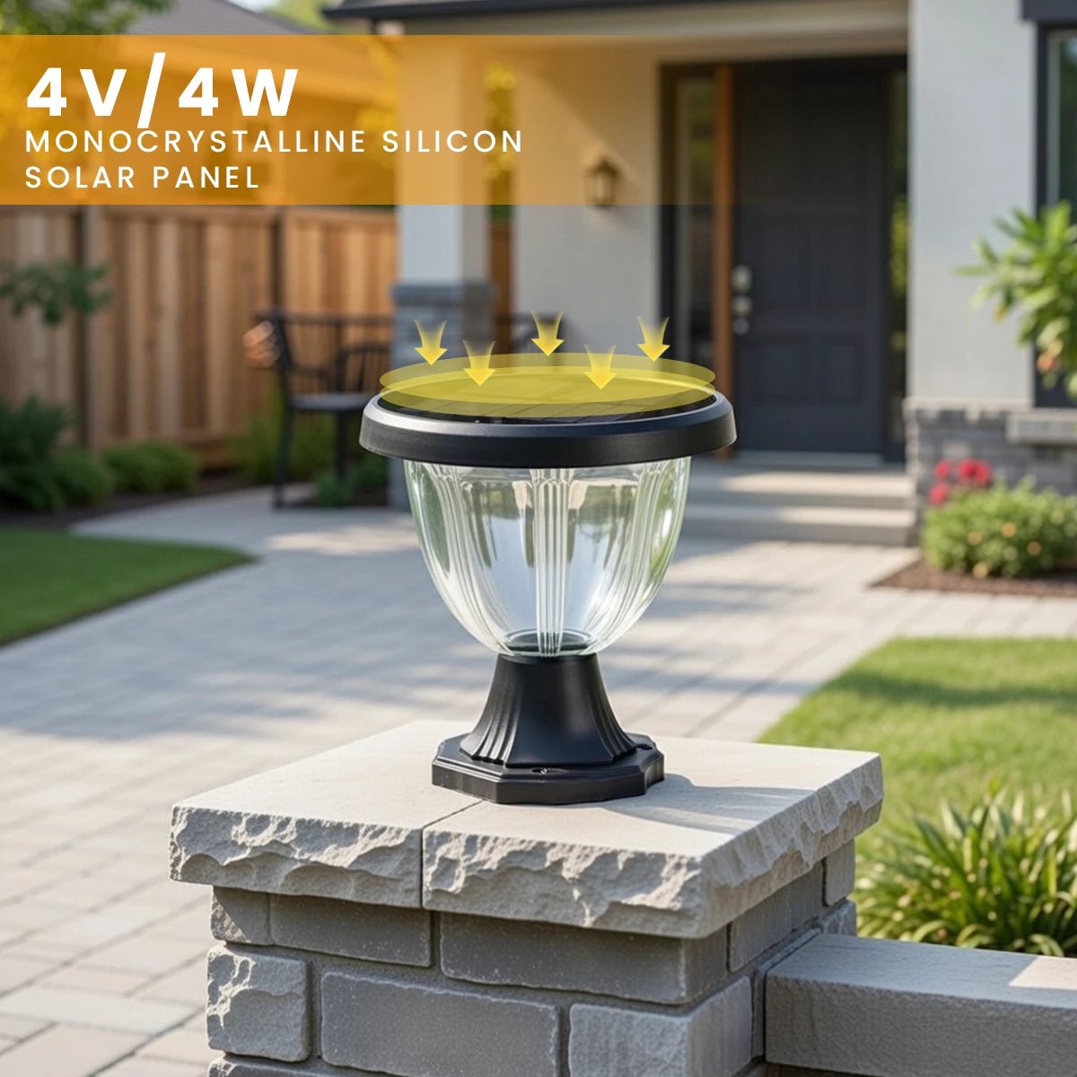 NovusTech Solar Gate Light 72 LED – Outdoor Garden Pillar Lamp with LiFePO4 Battery - Image 7