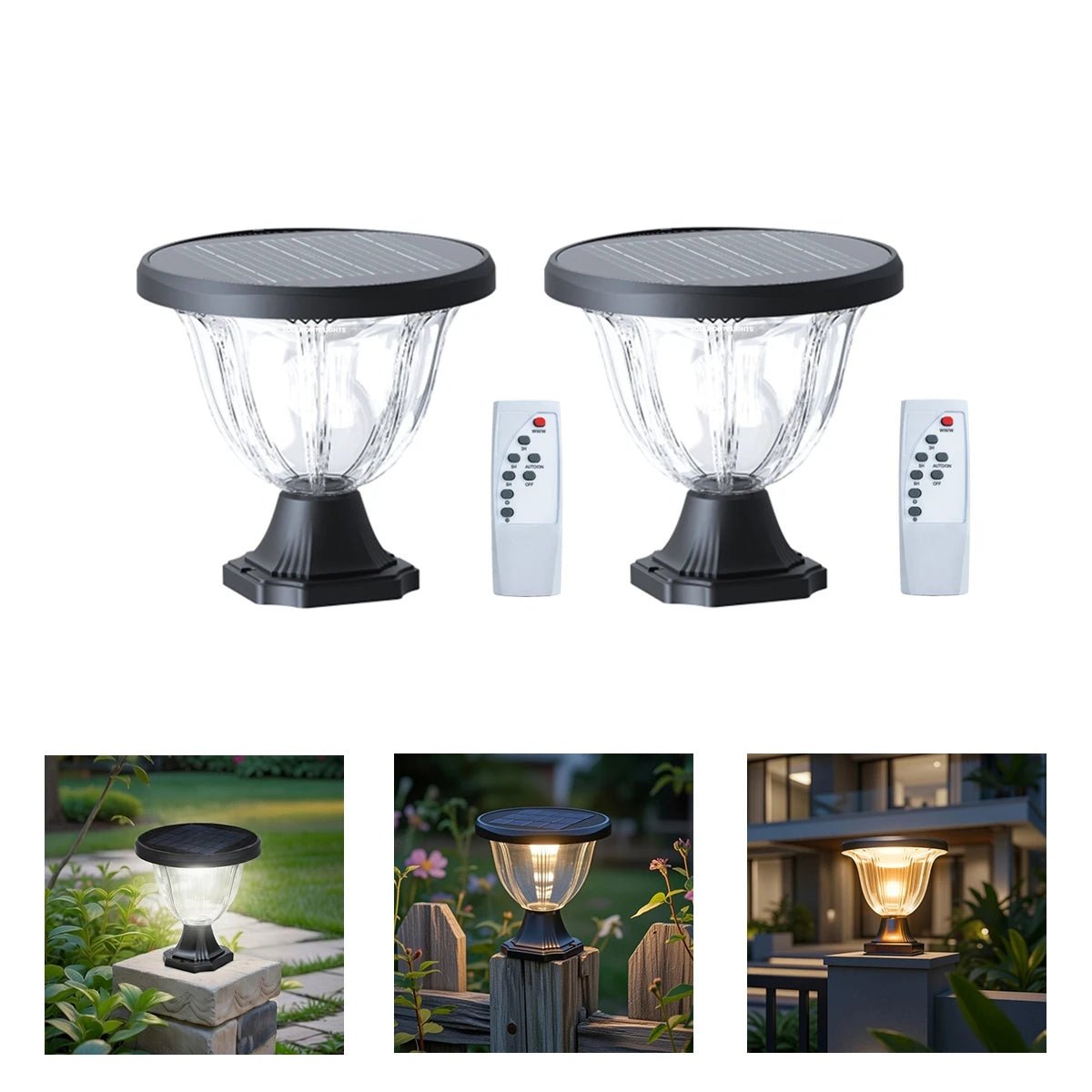 NovusTech Solar Gate Light 72 LED – Outdoor Garden Pillar Lamp with LiFePO4 Battery - Image 2