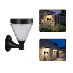 NovusTech Solar Decorative Wall Light – Outdoor Waterproof | Solar Light for Home & Garden Decoration India Warm & Cool White