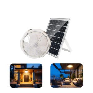 NovusTech 40W Solar Ceiling Light Indoor – Waterproof LED Emergency Solar Light for Home
