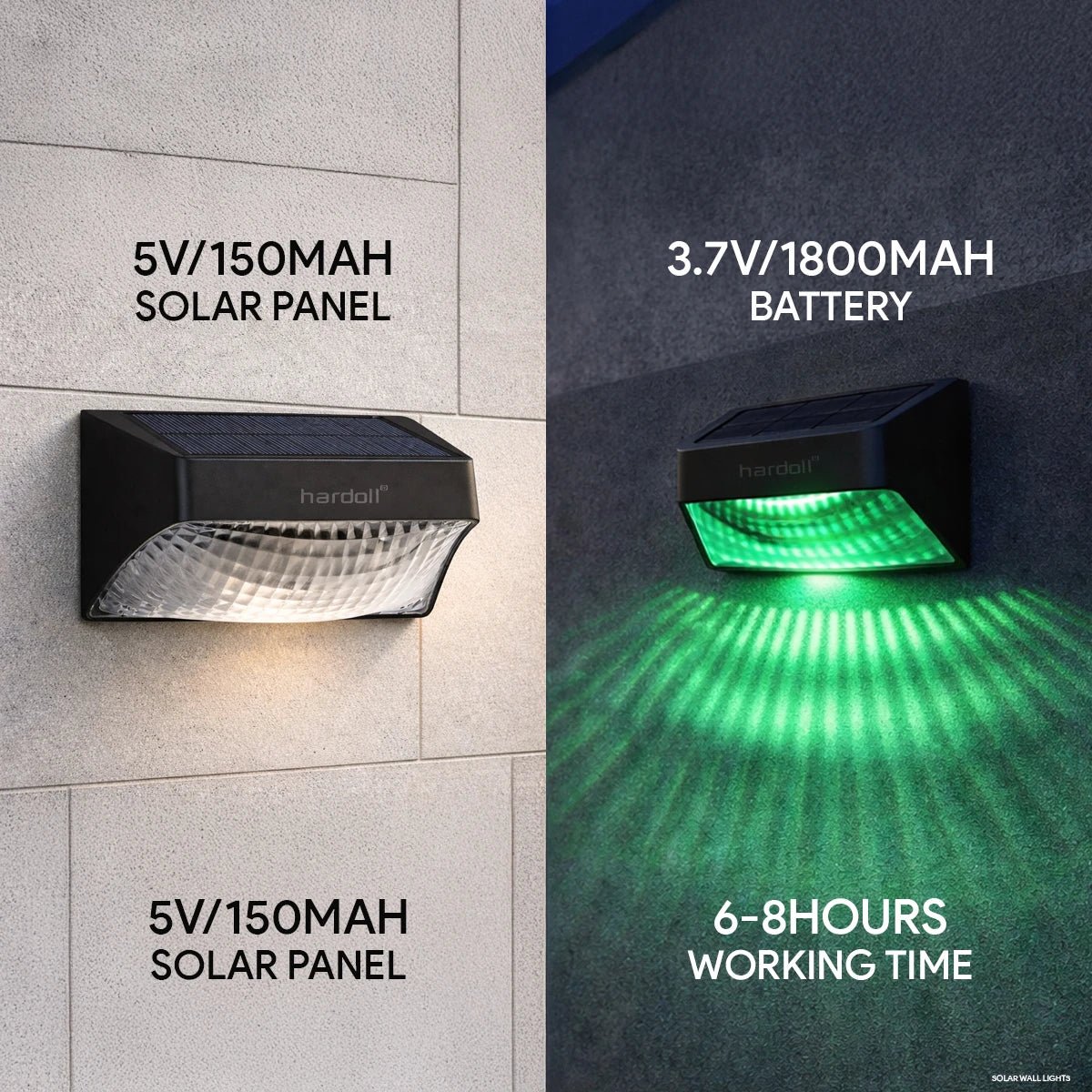 NovusTech LED Solar Wall Light – Outdoor Waterproof Decorative | Solar Light for Home & Garden India - Image 4