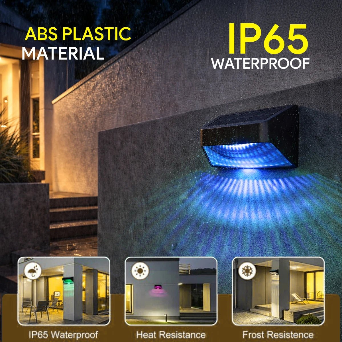 NovusTech LED Solar Wall Light – Outdoor Waterproof Decorative | Solar Light for Home & Garden India - Image 5