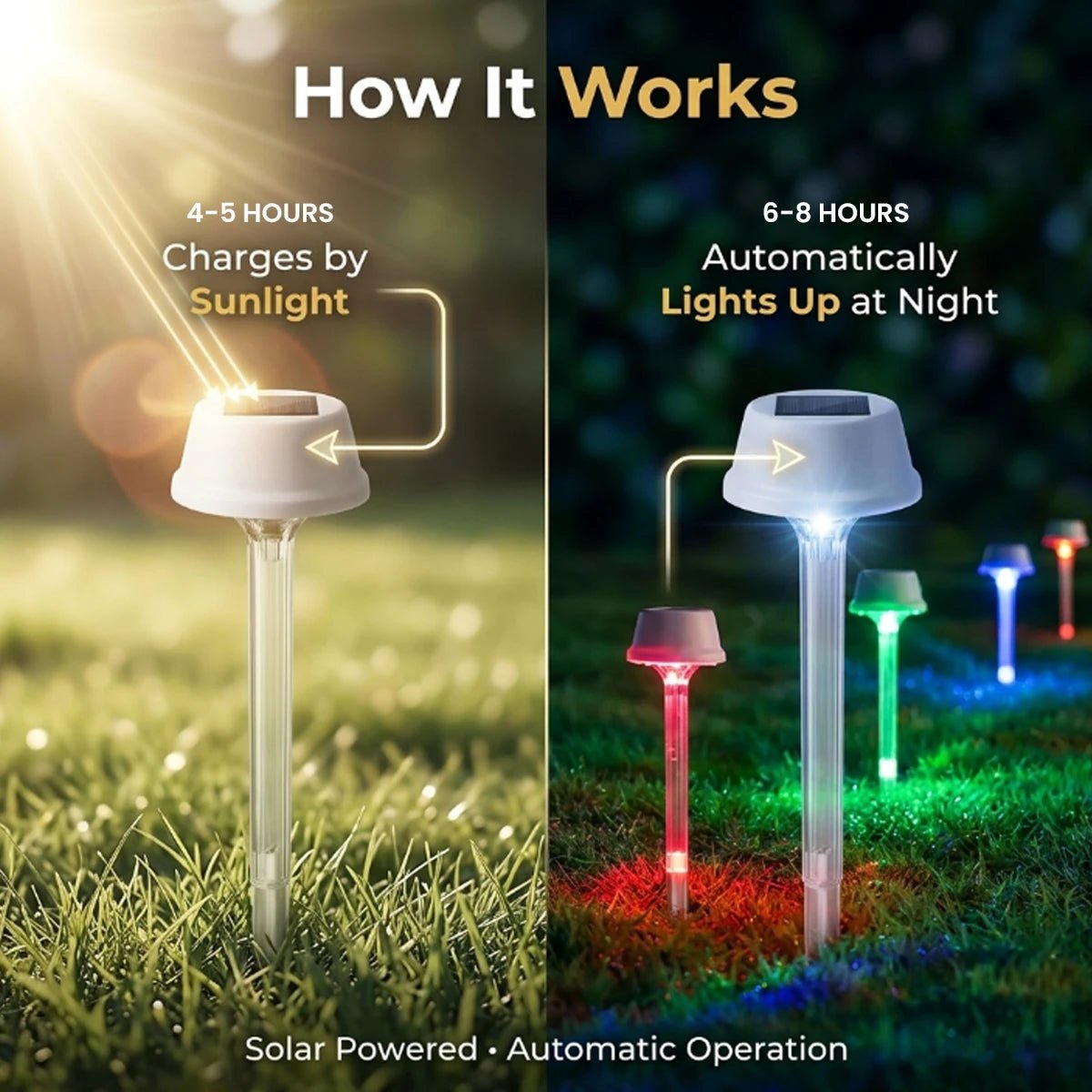 NovusTech Solar Spike Decorative Light – RGB Color - Image 6