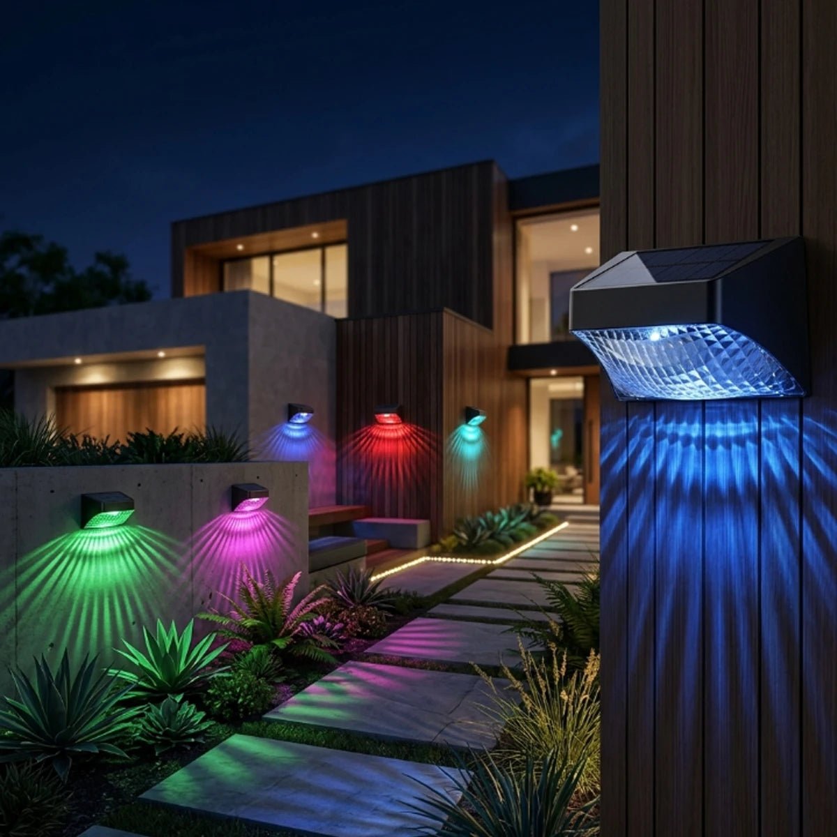 NovusTech LED Solar Wall Light – Outdoor Waterproof Decorative | Solar Light for Home & Garden India - Image 8