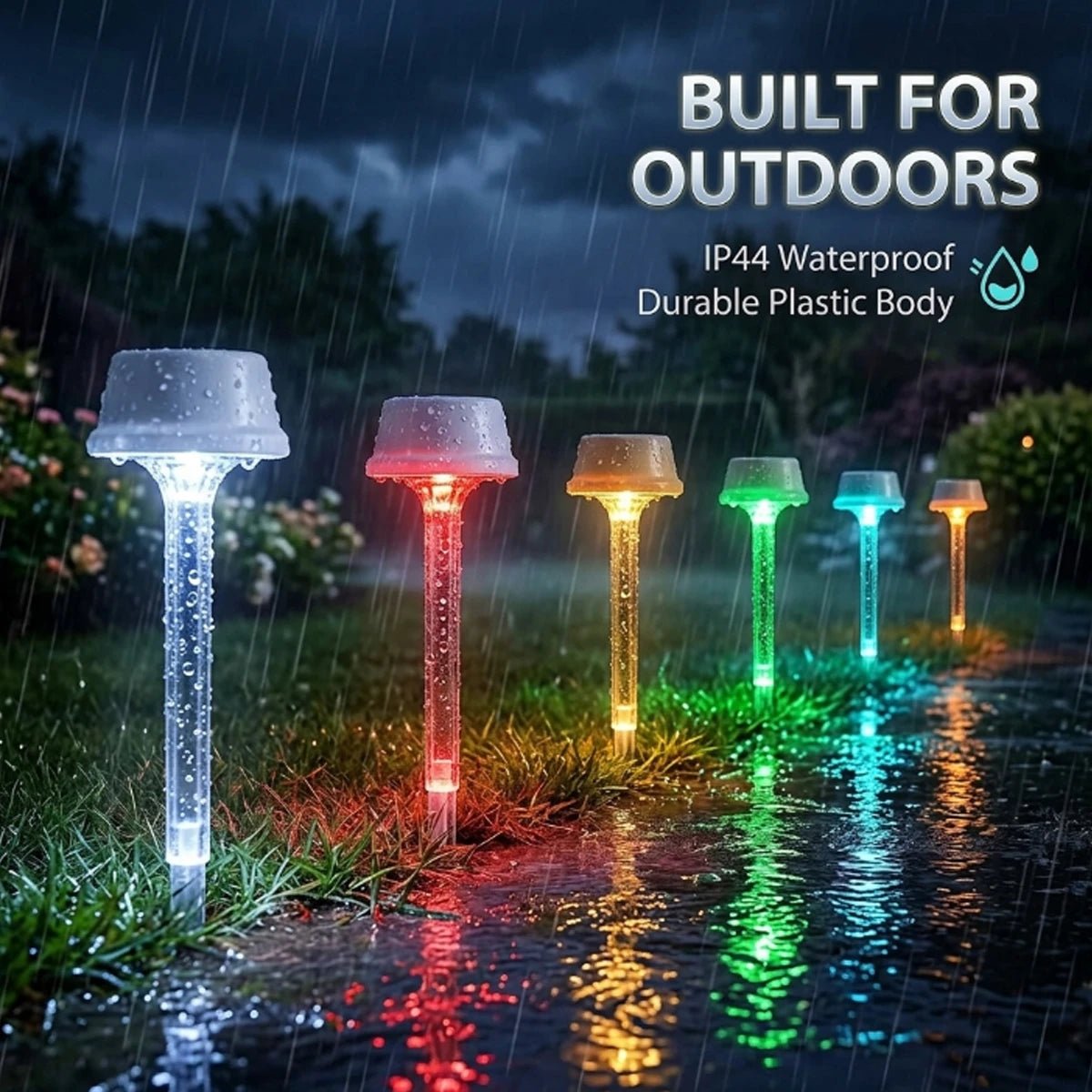 NovusTech Solar Spike Decorative Light – RGB Color - Image 3