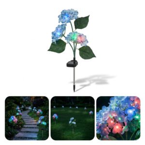 NovusTech Solar Hydrangea Flower Decorative Light – RGB