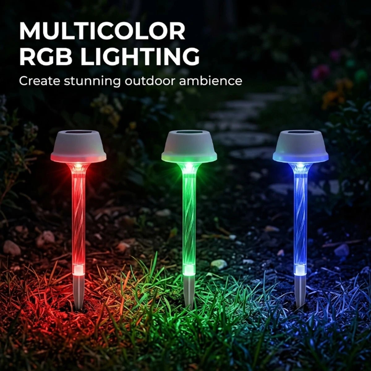 NovusTech Solar Spike Decorative Light – RGB Color - Image 7