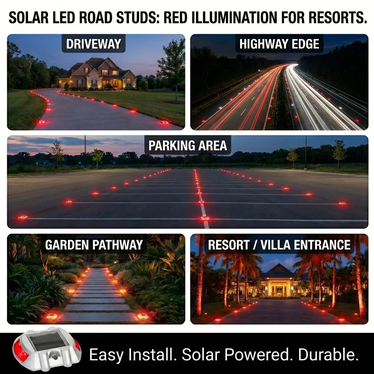 NovusTech Solar Road Stud Light – 6 LED - Image 8