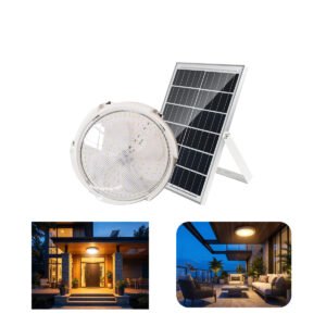 NovusTech 200W Solar Ceiling Light – Outdoor & Indoor LED Waterproof | Solar Light for Home & Garden India