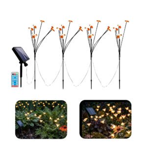 NovusTech 24 LED Solar Honey Bee Garden Light Stake – Waterproof | Solar Light for Home & Garden India (Refurbished