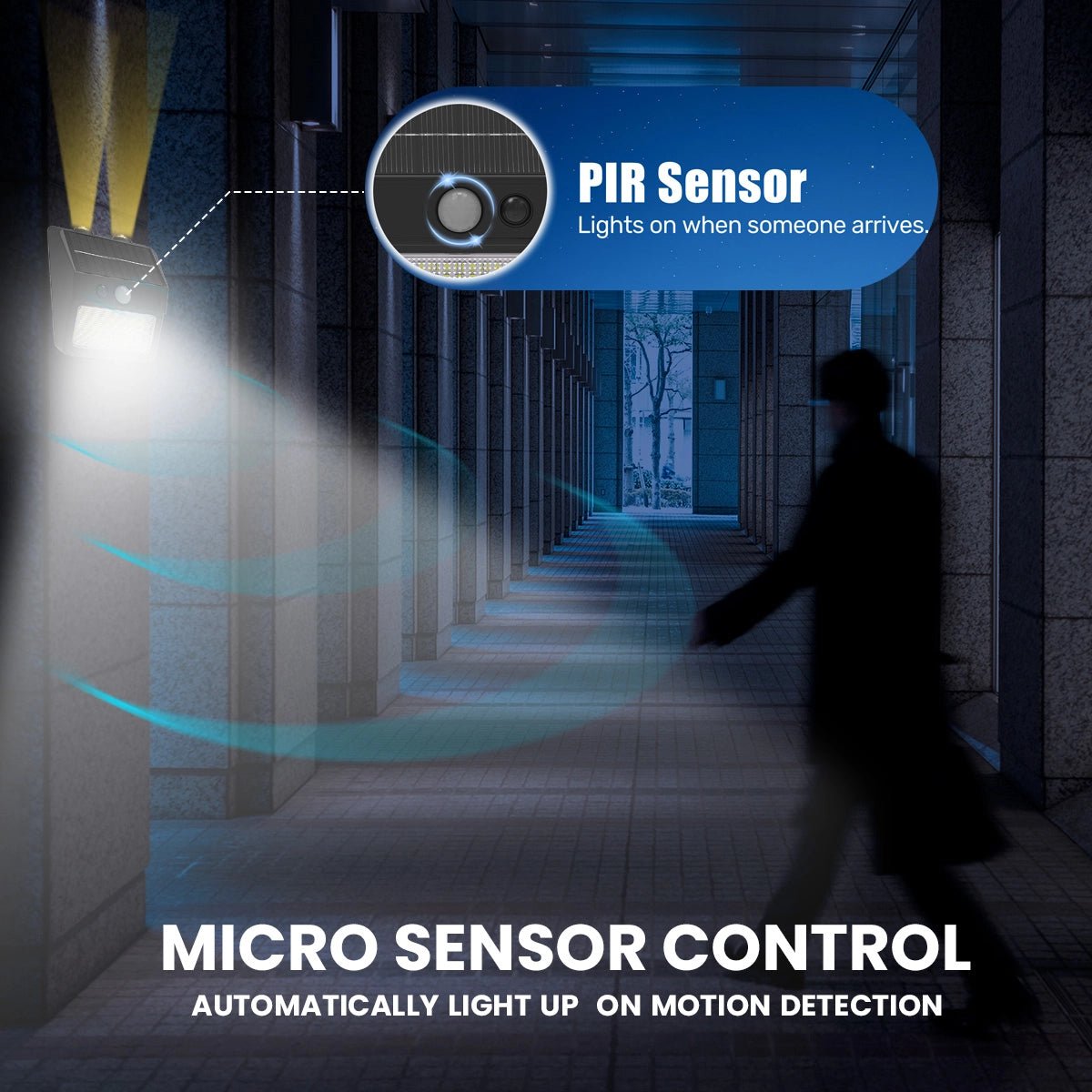 NovusTech Solar Wall Lights Outdoor – Motion Sensor - Image 7