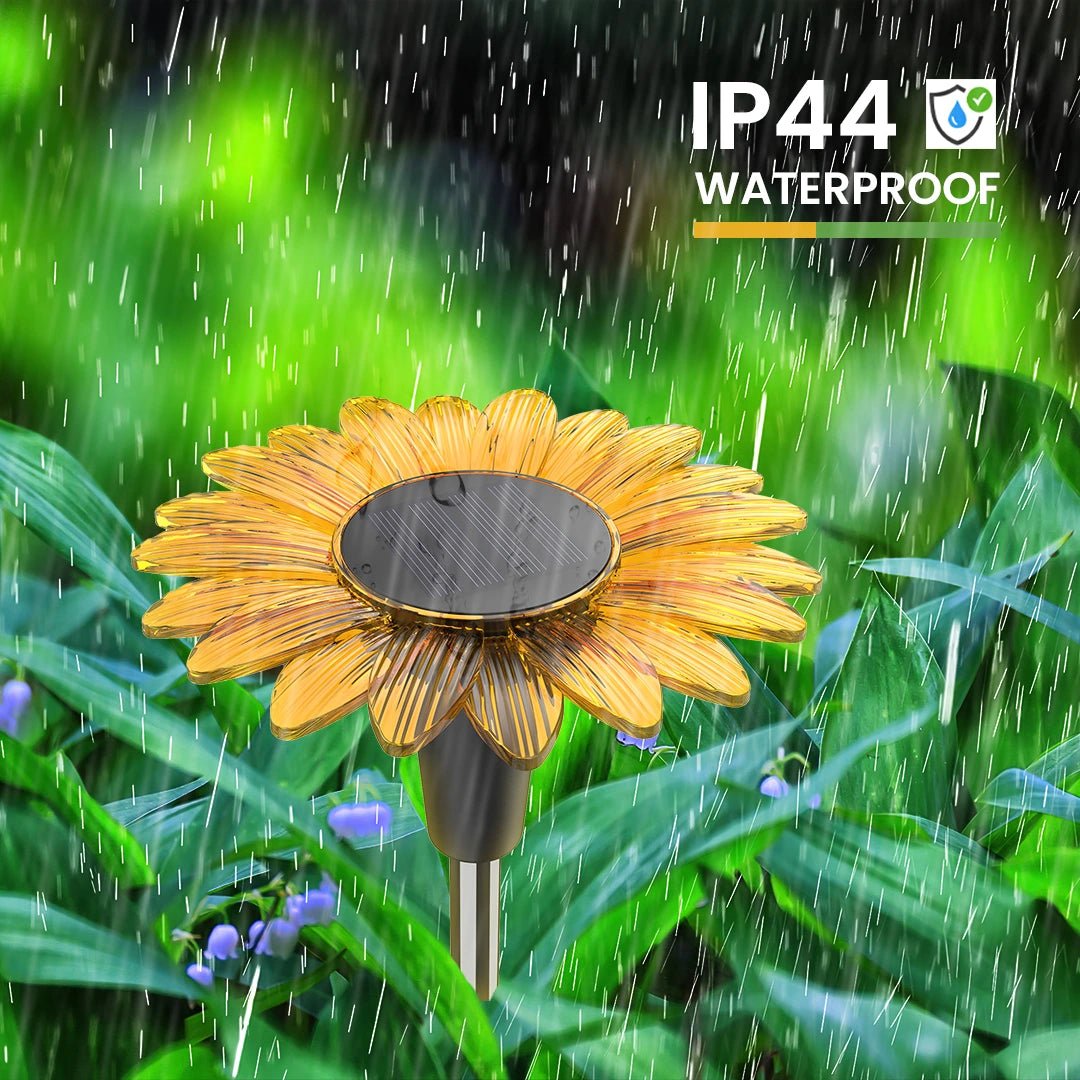 NovusTech Solar Sunflower Garden Decoration Light – Outdoor Waterproof | Solar Light for Home India Warm White - Image 3