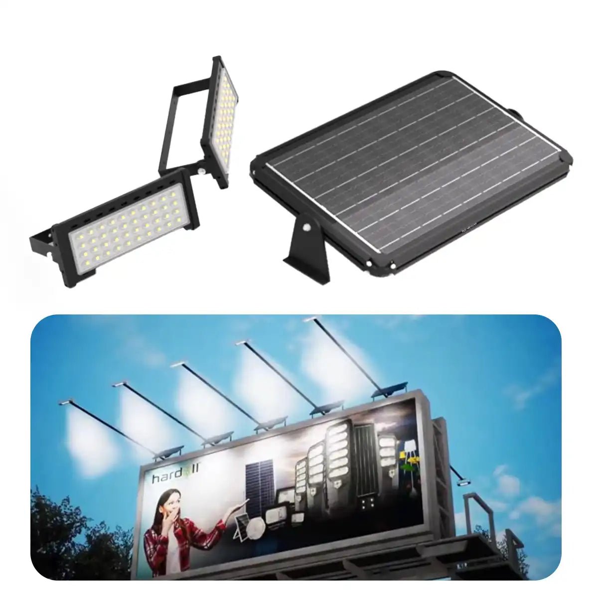 NovusTech 140W Solar Billboard Light – Aluminium+PC