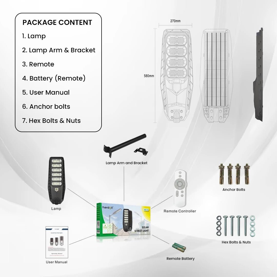 NovusTech 400W All-in-One Solar Street Light – ABS - Image 7