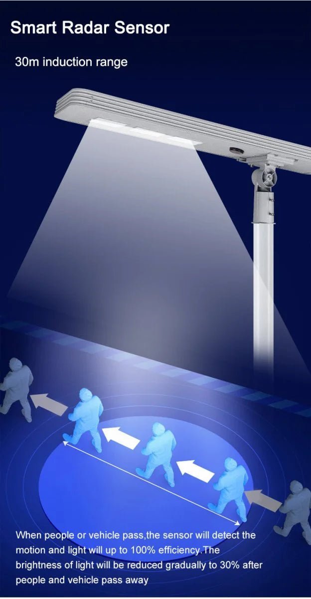 NovusTech 250W All-in-One Solar Street Light – Aluminium Body - Image 7