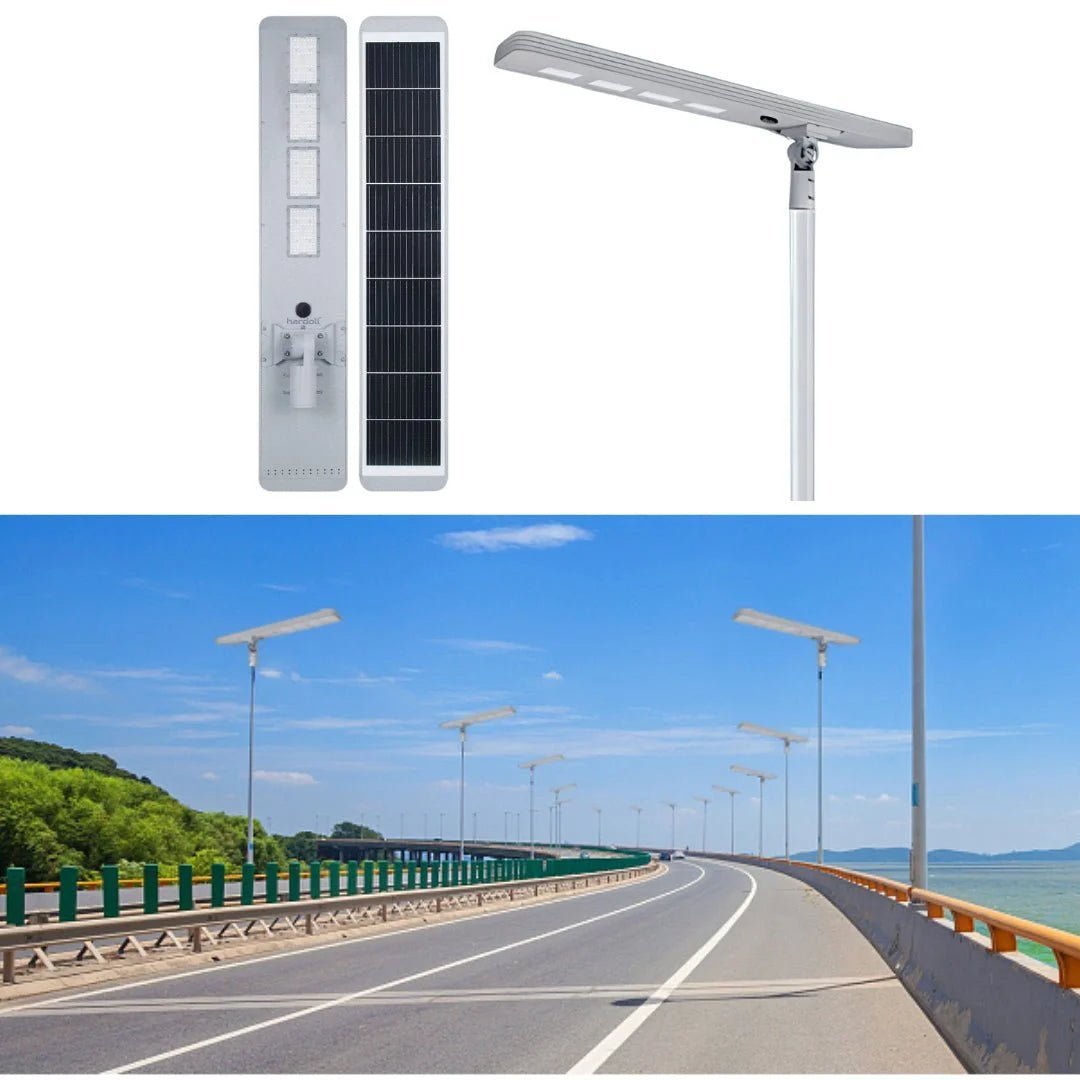 NovusTech 250W All-in-One Solar Street Light – Aluminium Body