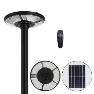 NovusTech 300W Solar UFO Light – Waterproof LED | Solar Light for Home & Garden Outdoor India (Cool White+RGB) (Refurbished)