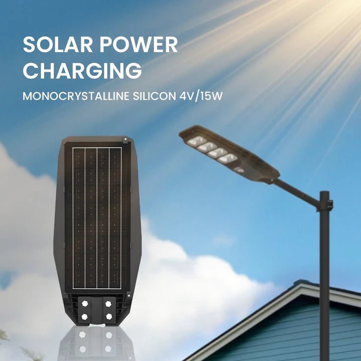 NovusTech 400W All-in-One Solar Street Light – ABS - Image 2