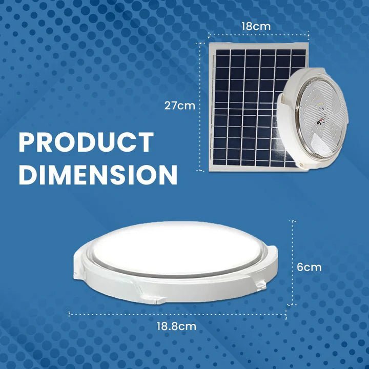 NovusTech 40W Solar Ceiling Light – Outdoor & Indoor LED Waterproof | Solar Light for Home & Garden India (Refurbished) - Image 4