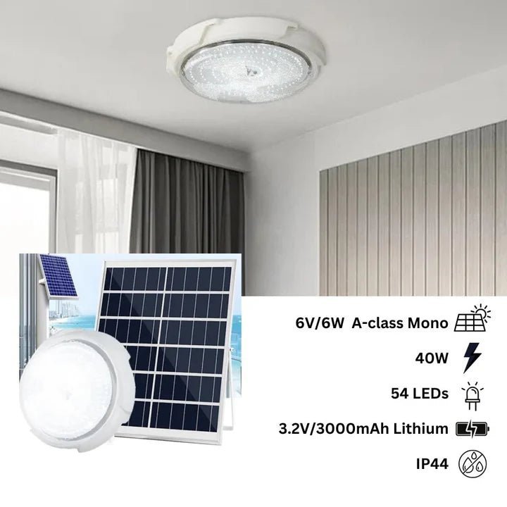 NovusTech 40W Solar Ceiling Light – Outdoor & Indoor LED Waterproof | Solar Light for Home & Garden India (Refurbished) - Image 2