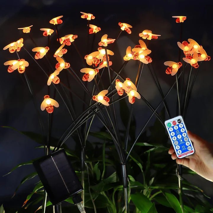 NovusTech 24 LED Solar Honey Bee Garden Light Stake – Waterproof | Solar Light for Home & Garden India (Set of 4) - Image 10