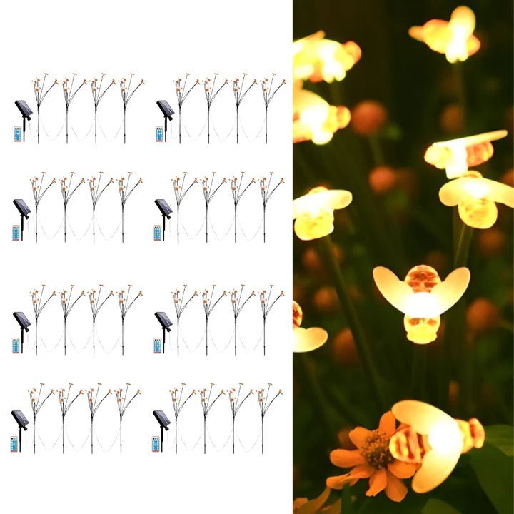 NovusTech 24 LED Solar Honey Bee Garden Light Stake – Waterproof | Solar Light for Home & Garden India (Set of 4) - Image 14