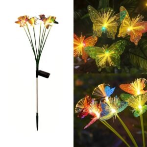 NovusTech Solar Fibre Butterfly Decorative Light – Warm White