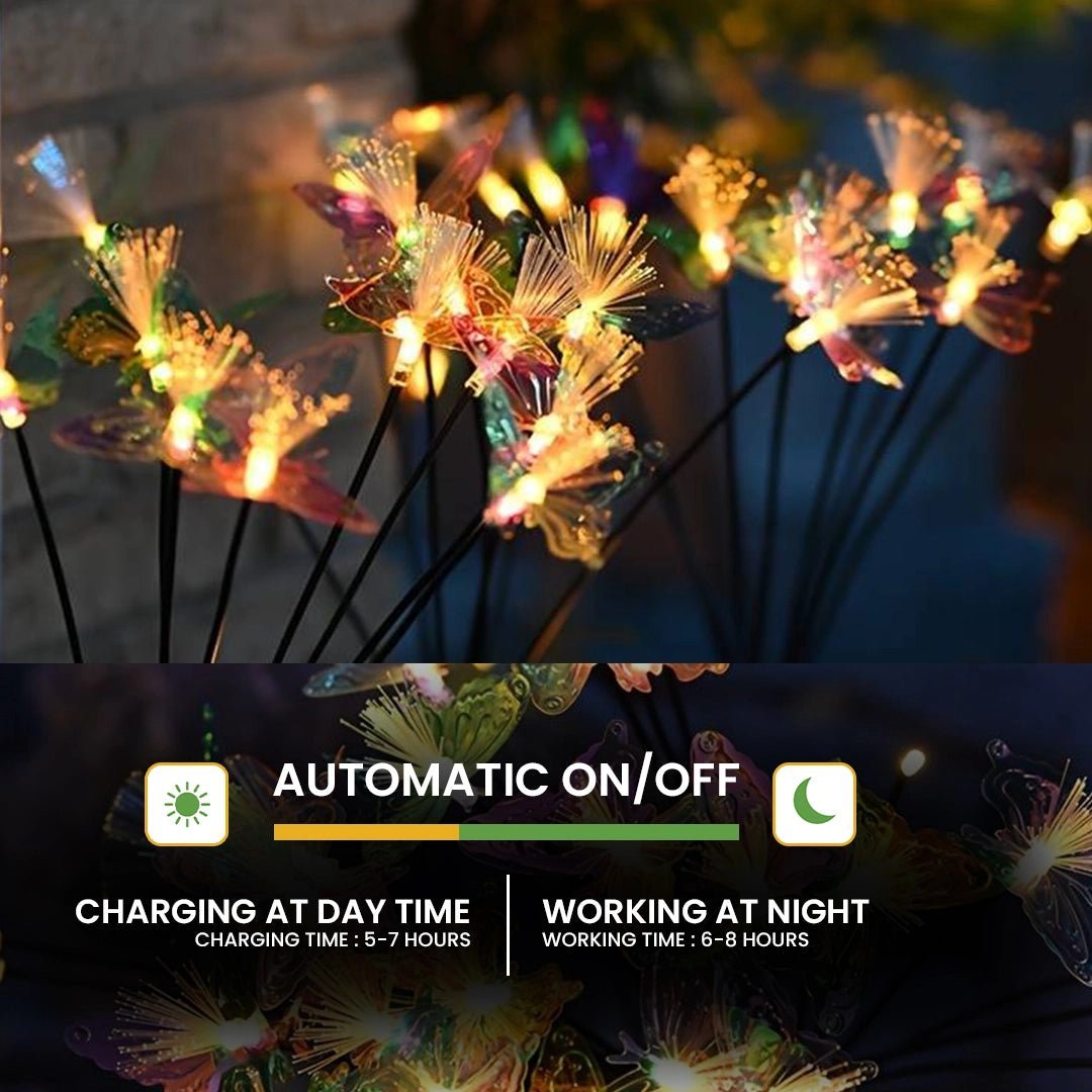 NovusTech Solar Fibre Butterfly Decorative Light – Warm White - Image 4