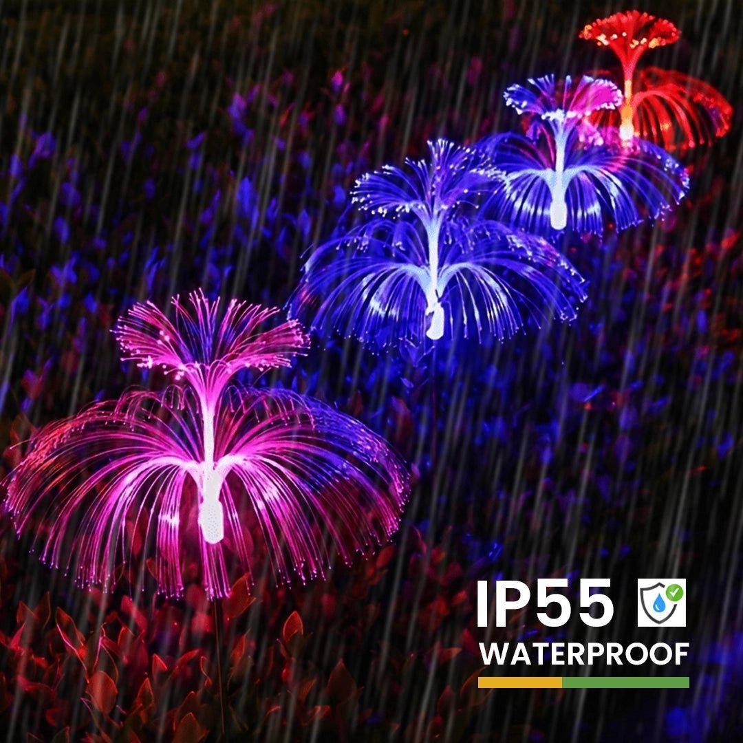 NovusTech Solar Jellyfish Fountain Decorative Light – 7 Color Double Layer - Image 3