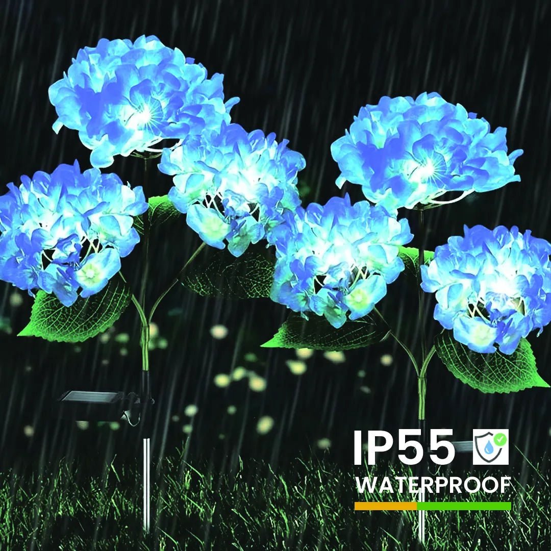NovusTech Solar Hydrangea Flower Decorative Light – RGB Lavender - Image 3