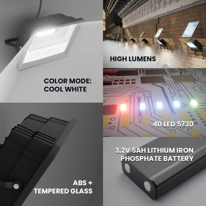 NovusTech 30W Solar Flood Light – Remote Control - Image 2
