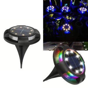 NovusTech Solar Spike Light – RGB+White