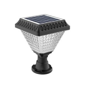NovusTech 33 LED Solar Pillar Gate Post Light – Waterproof | Solar Light for Home & Garden India Warm White+RGB (Refurbished)