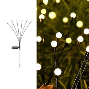 NovusTech 6 LED Solar Firefly Light Outdoor – Waterproof | Solar Light for Home & Garden India (Refurbished)