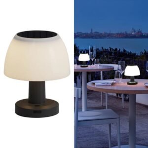 NovusTech Solar Table Lamp Outdoor – Waterproof Emergency Camping Lantern | Solar Light for Home & Garden India 18cm (Refurbished)