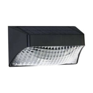 NovusTech Solar Wall Lights for Home Waterproof Garden 4 LED Outdoor Decorative Lamp (Refurbished)