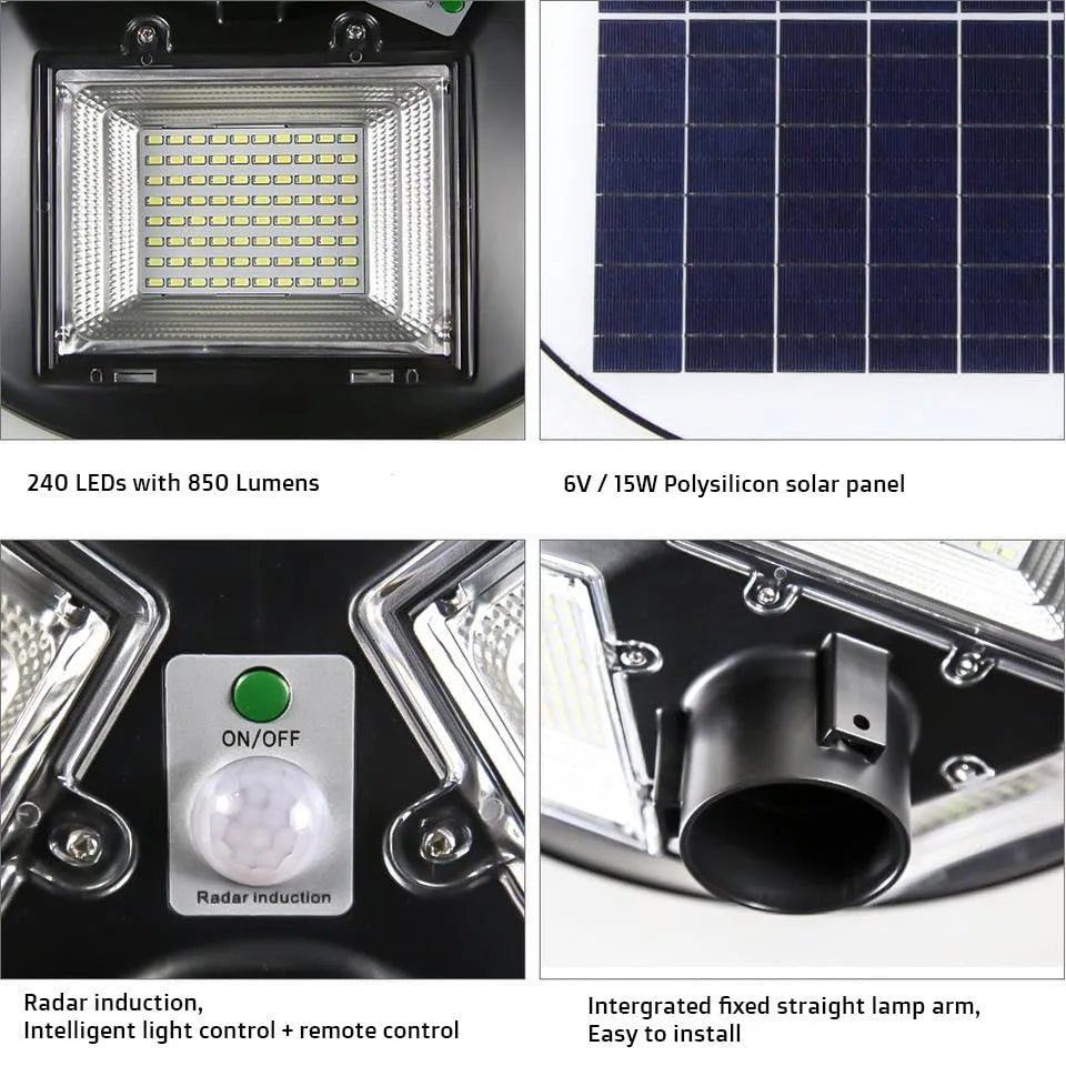 NovusTech 300W Solar UFO Garden Light – Waterproof LED | Solar Light for Home & Garden Outdoor India (Cool White) - Image 10