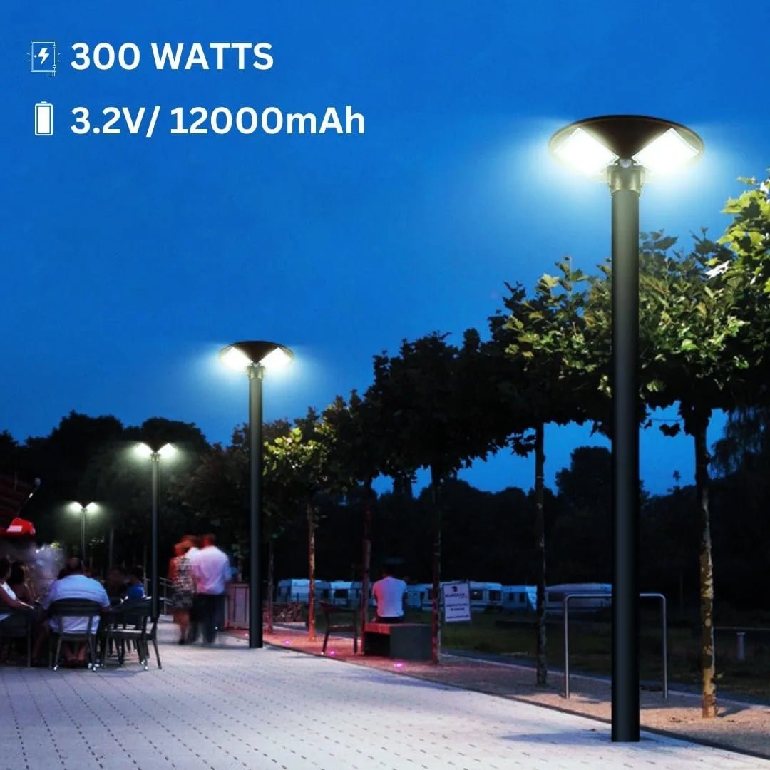 NovusTech 300W Solar UFO Garden Light – Waterproof LED | Solar Light for Home & Garden Outdoor India (Cool White) - Image 3